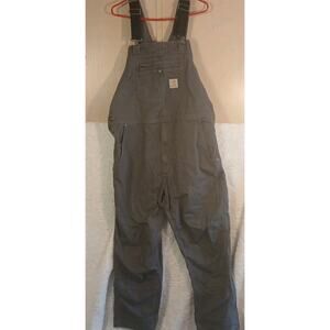 Carhartt Bib Overalls 40X30 Relaxed Fit EUC Pockets Logo